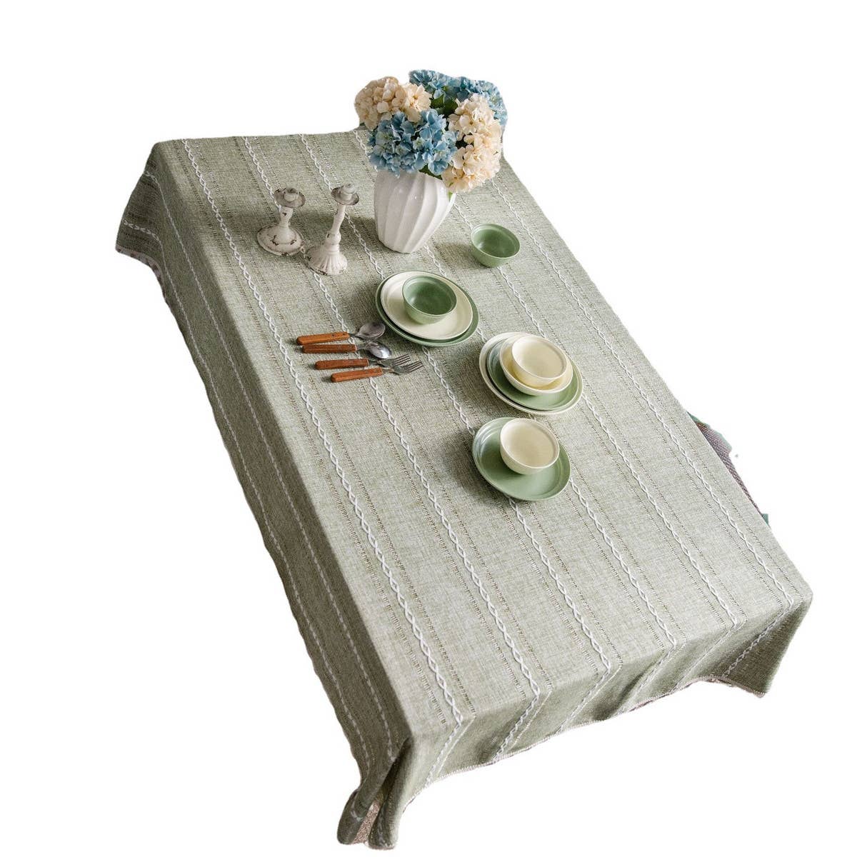 GREEN HOLLOW PASTORAL FRESH TABLECLOTH