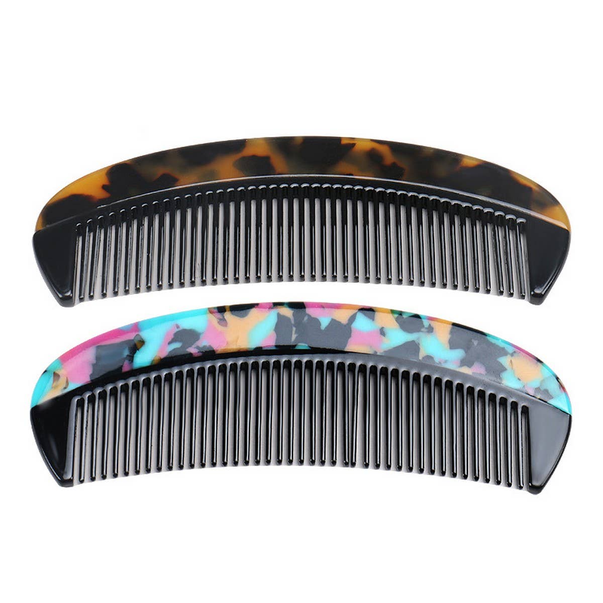 NOTANGLE HORN COMB ACETATE GRADIENT TOOTH HAIRCOMB_CWAHA4194