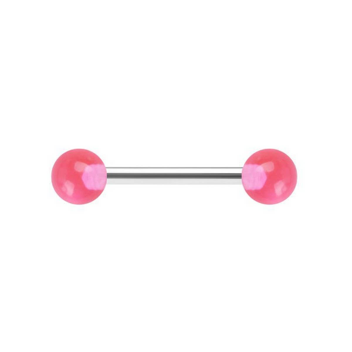 Stainless Steel Luminous Acrylic Ball Tongue Stud_CWMM9597