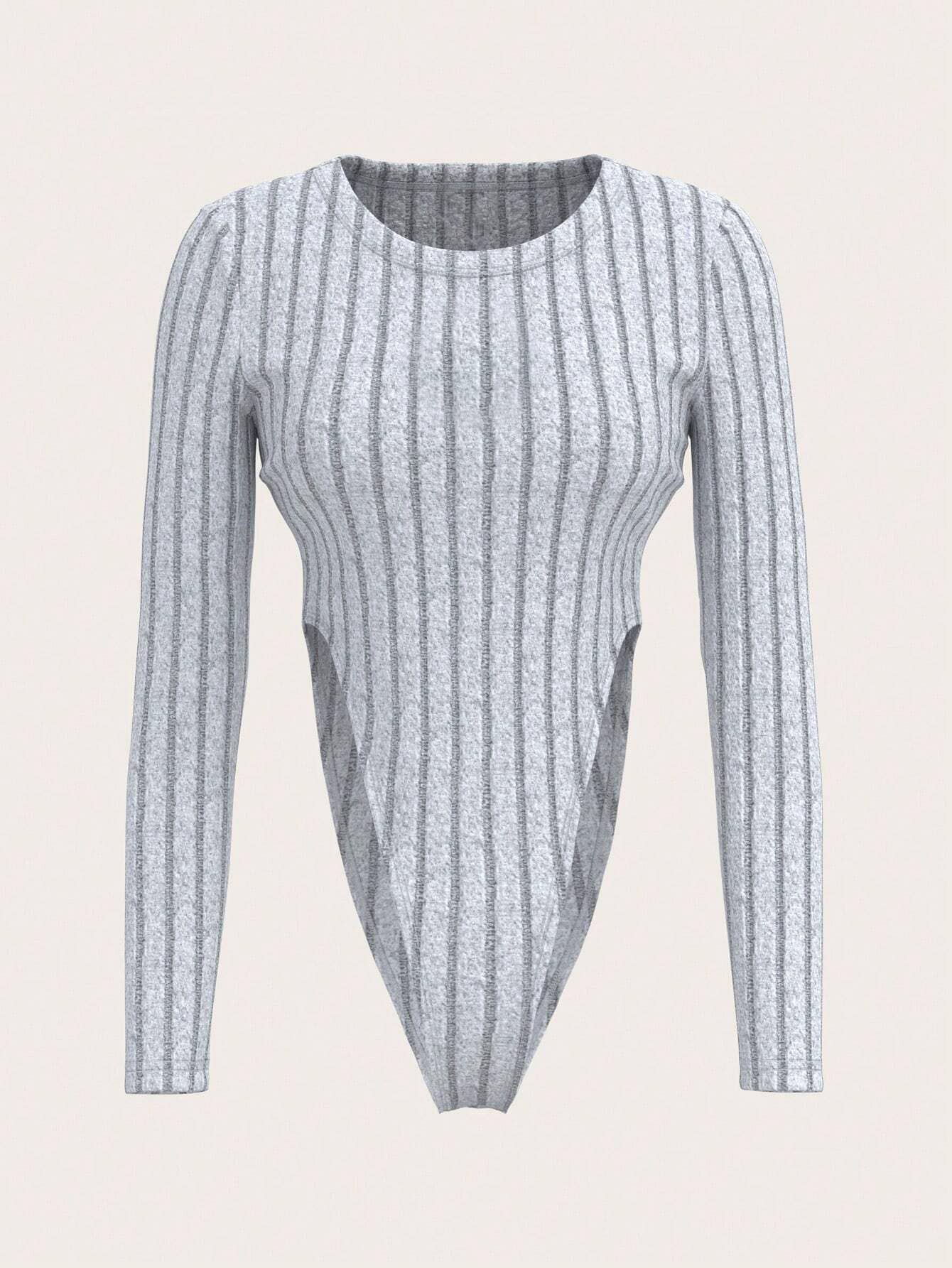 Long sleeve tapered pants slim base jumpsuit