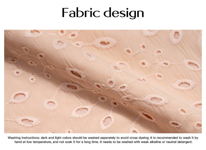 TEMPERAMENT PUFFED SLEEVE EMBROIDERED SHIRT