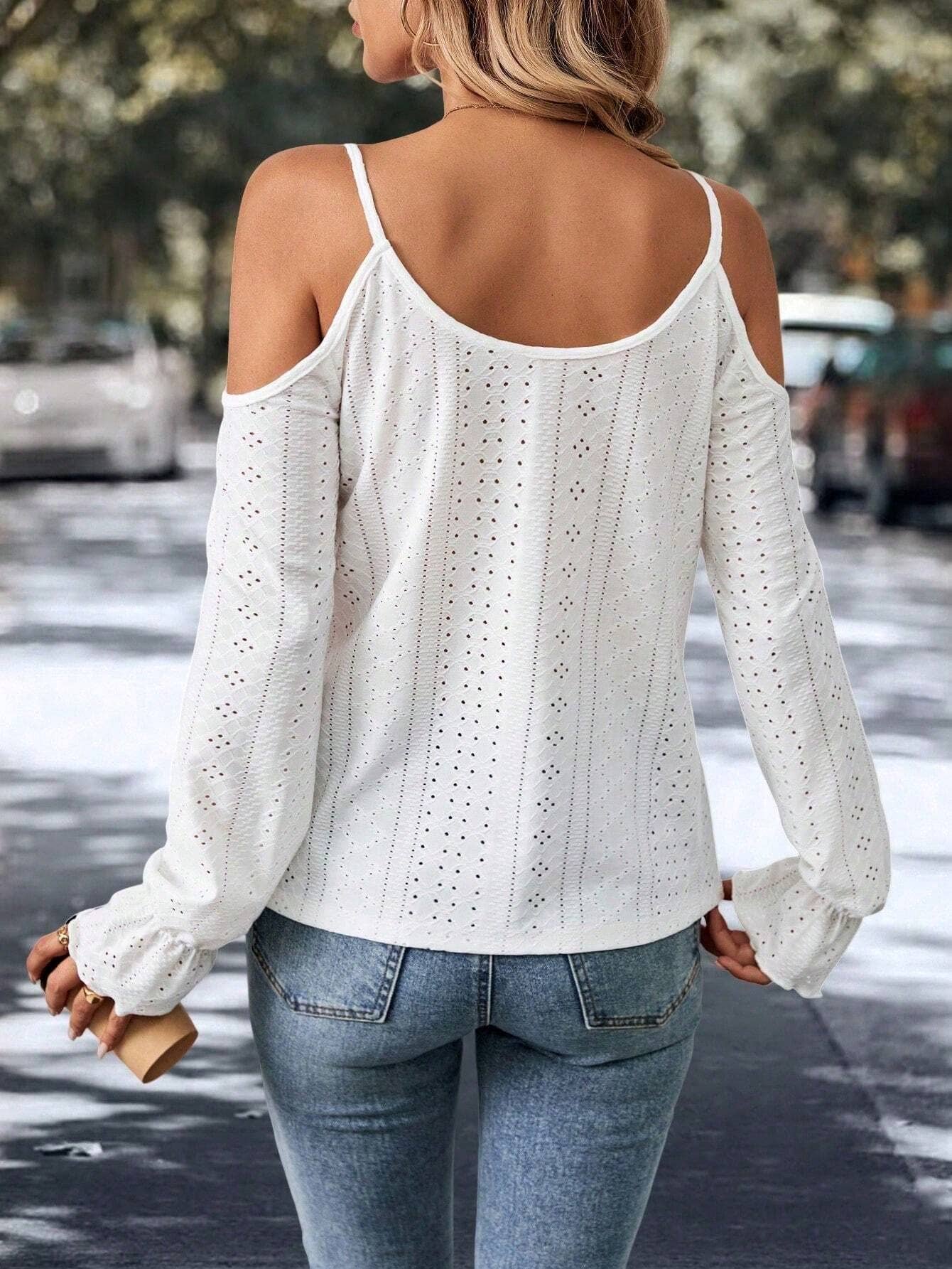 Strapless simple elegant style T-shirt
