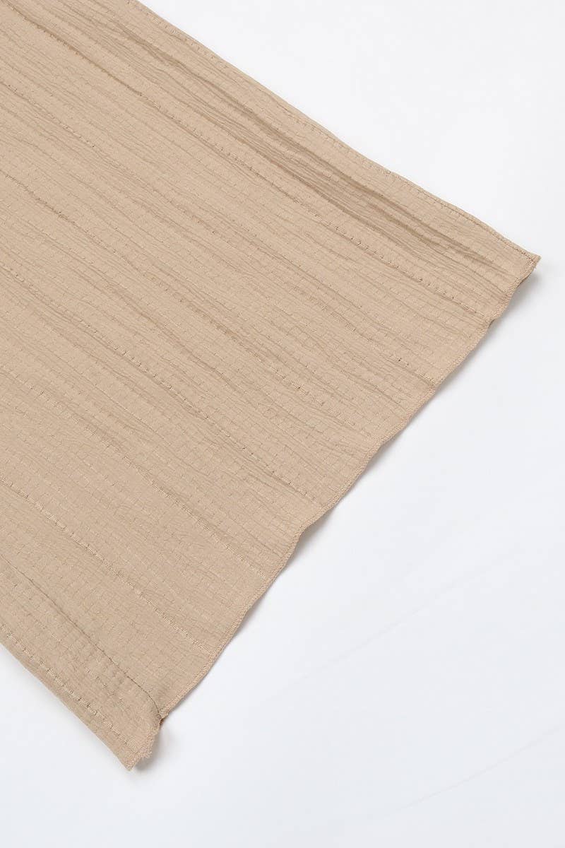 CWBLP0806_CASUAL TEXTURED HIGH WAIST WIDE LEG TROUSERS