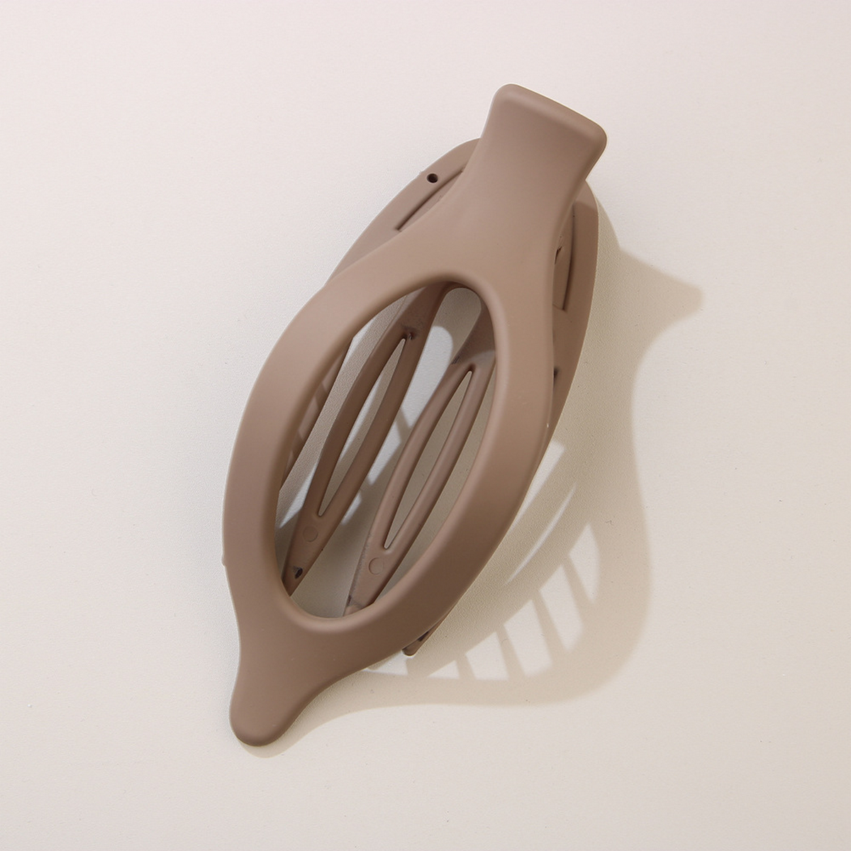 Glossy Matte Oval Hair Clip - Large Duckbill Style