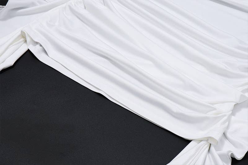 Sexy Backless V-neck Floral Belted Bodycon Dress