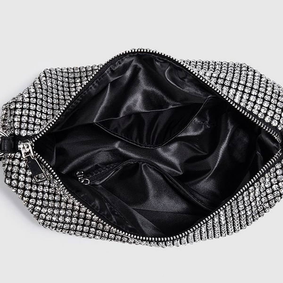 NEW SPARKLING RHINESTONE EVENING TOP HANDBAG_CWAB3599