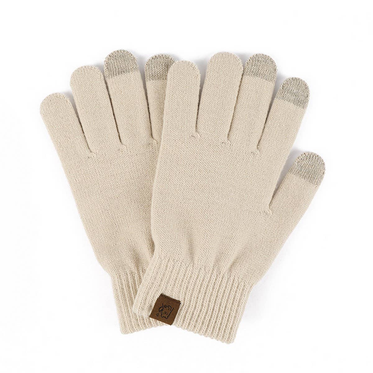WINTER CANDY-COLORED WARM FIVE-FINGER GLOVES_CWAG0393