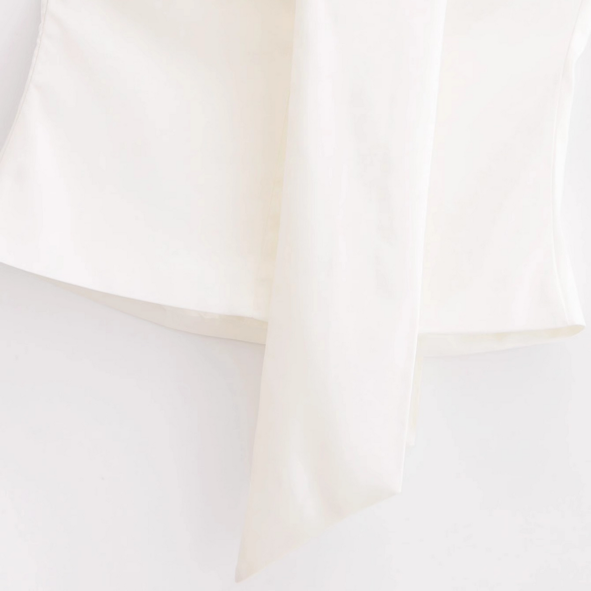 Scarf Style Satin Blouse for Women