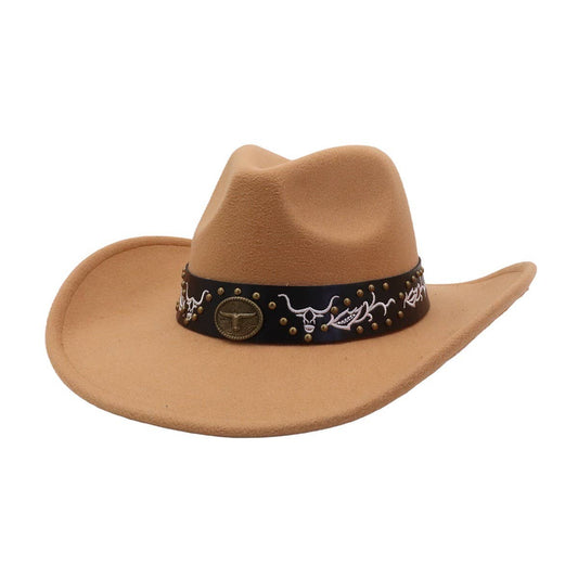 Unisex  Cowboy Fedora Hat Western Style_CWAH04450