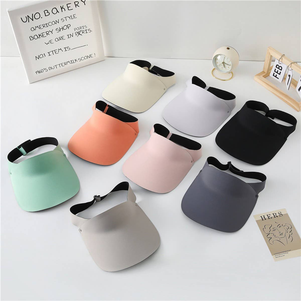 SEAMLESS HOLLOW TOP ANTI-UV SUN HAT_CWAH1487