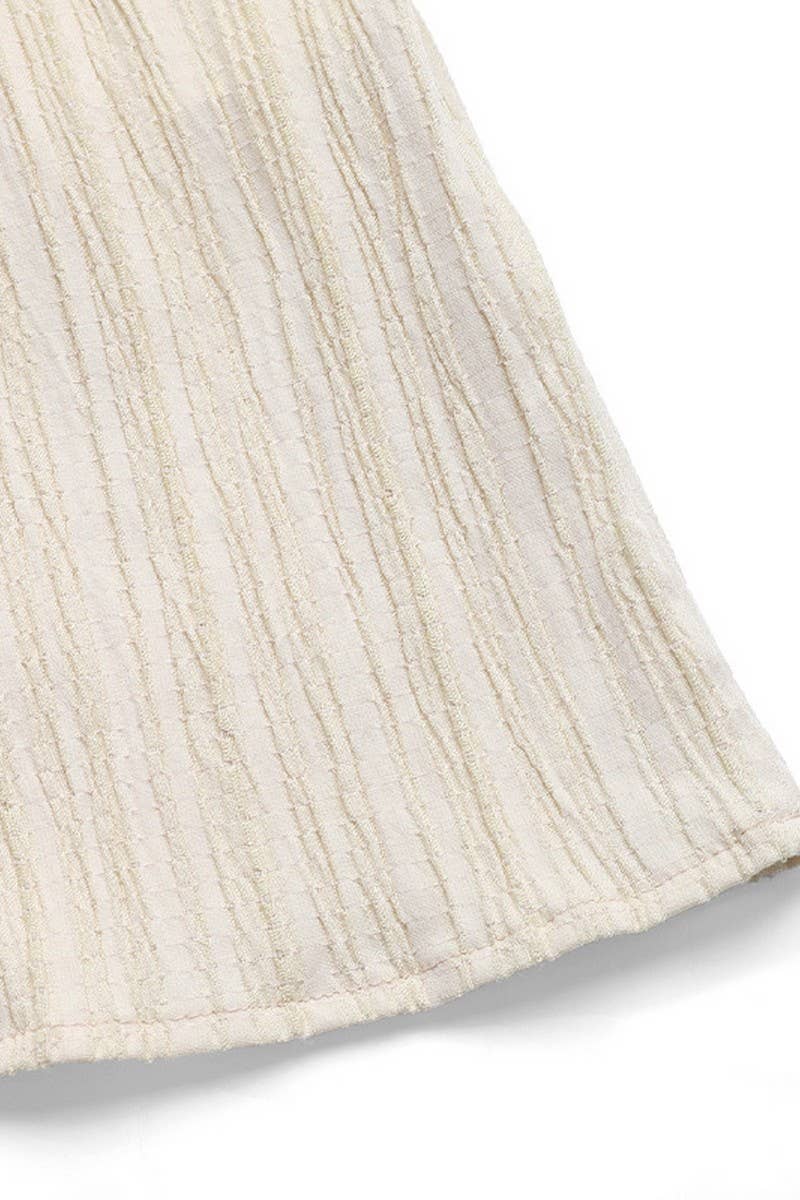 CWDMD5278_SOLID TEXTURED SLEEVELESS BEACH DRESS