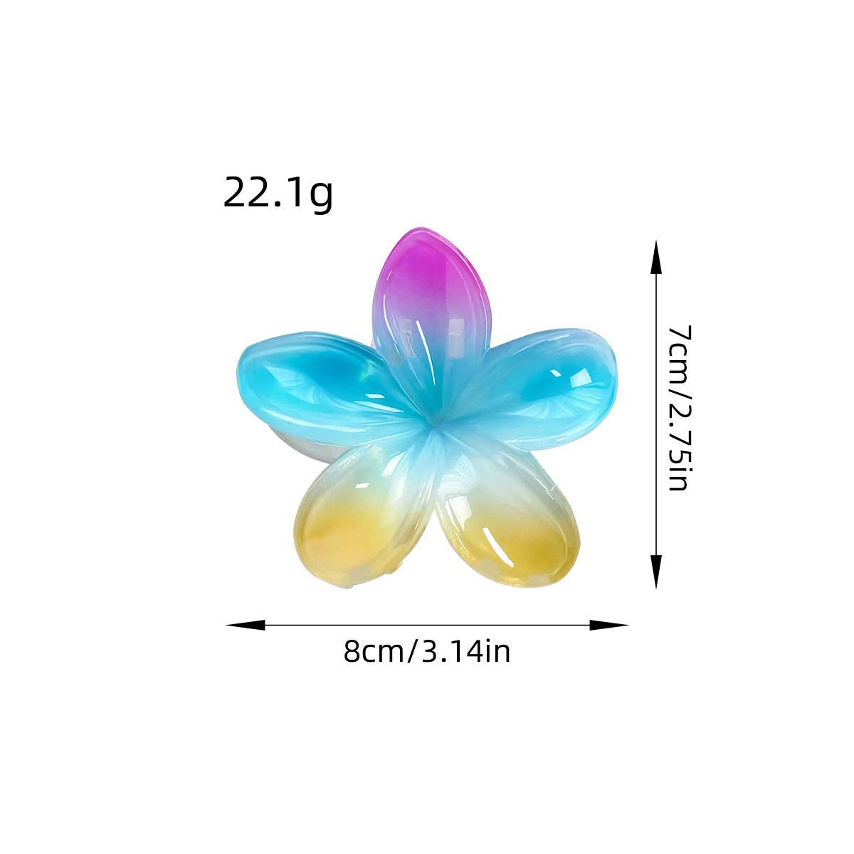 Colorful high-end floral hairpin clipper