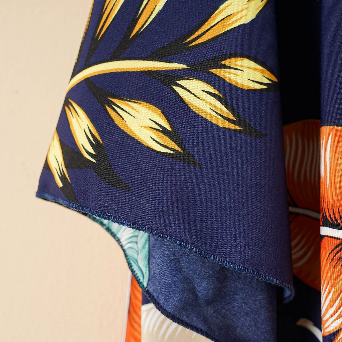 FLOWER PRINT FRONT OPEN KIMONO FOR SUMMER CARDIGAN