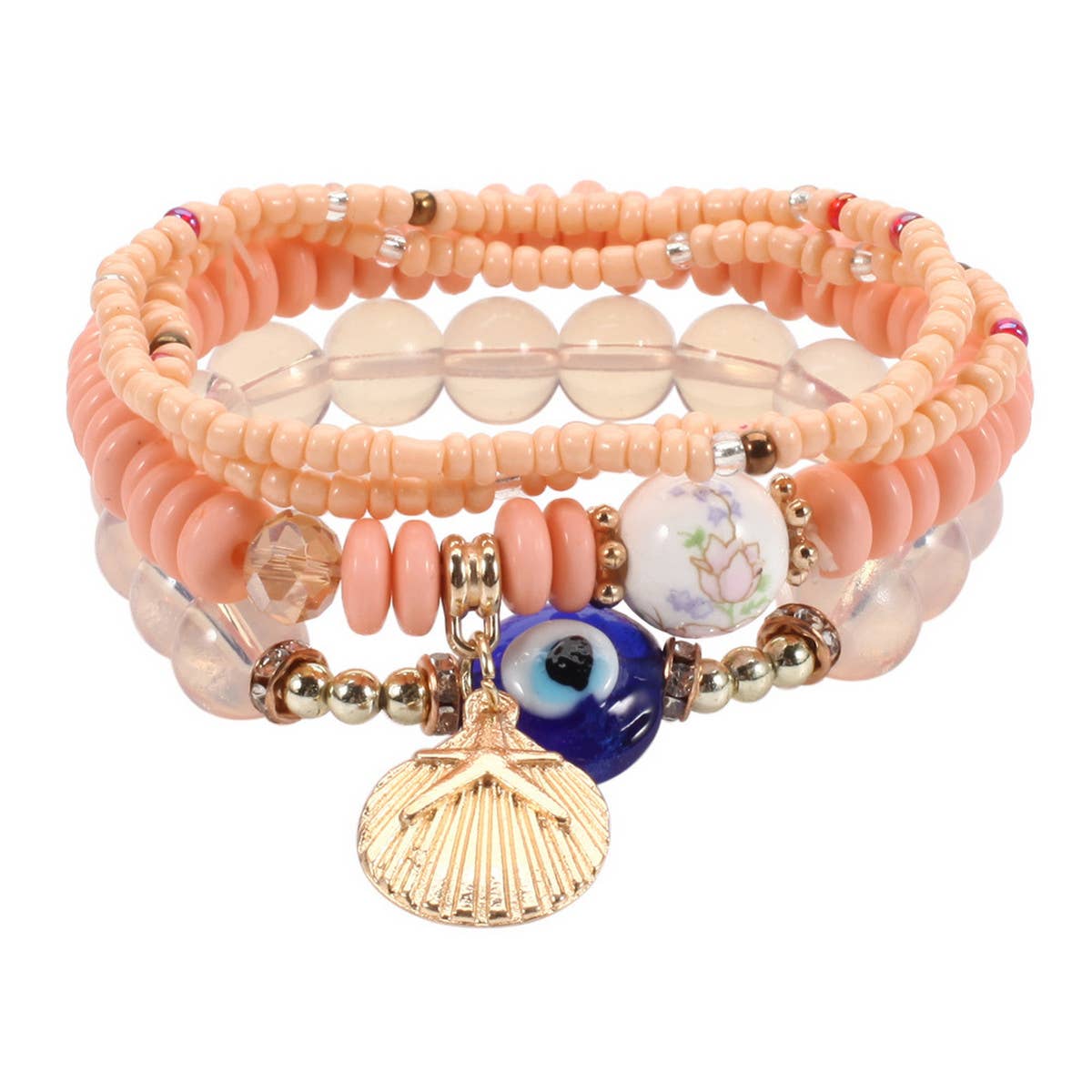 BOHEMIAN MULTI-LAYERED EVIL EYE BRACELET_CWAJE2214