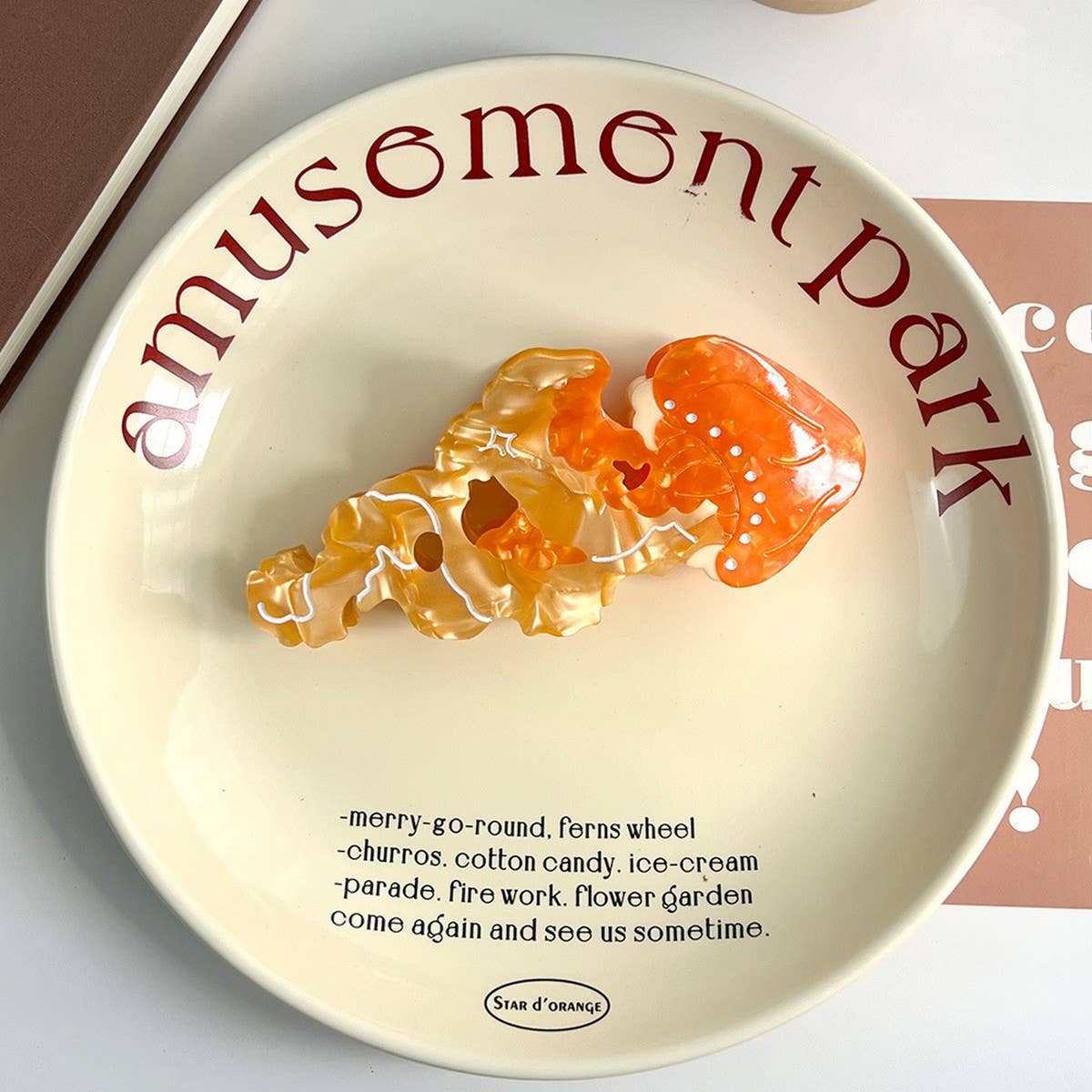 Ocean Jellyfish Hair Claw, Dopamine Color Clip_CWAHA5725