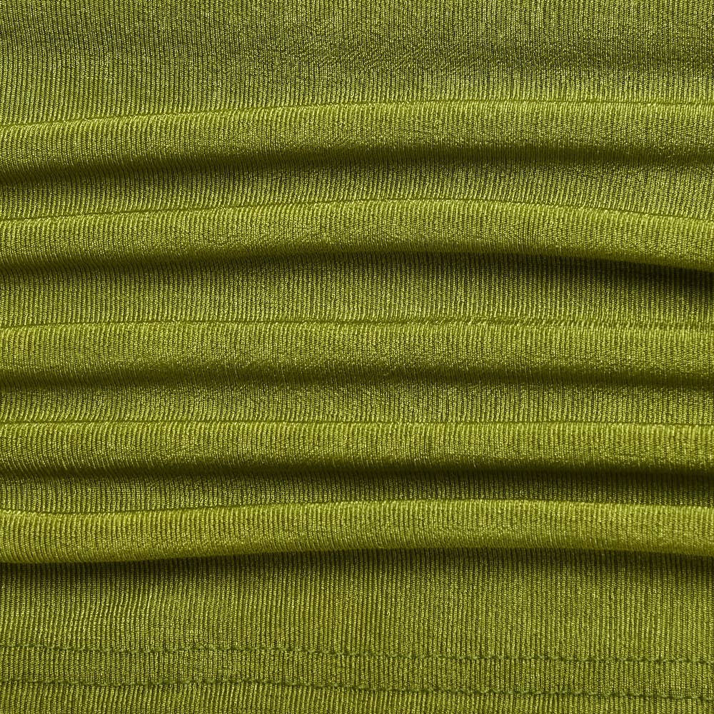 V-neck solid color pleated hidden button top