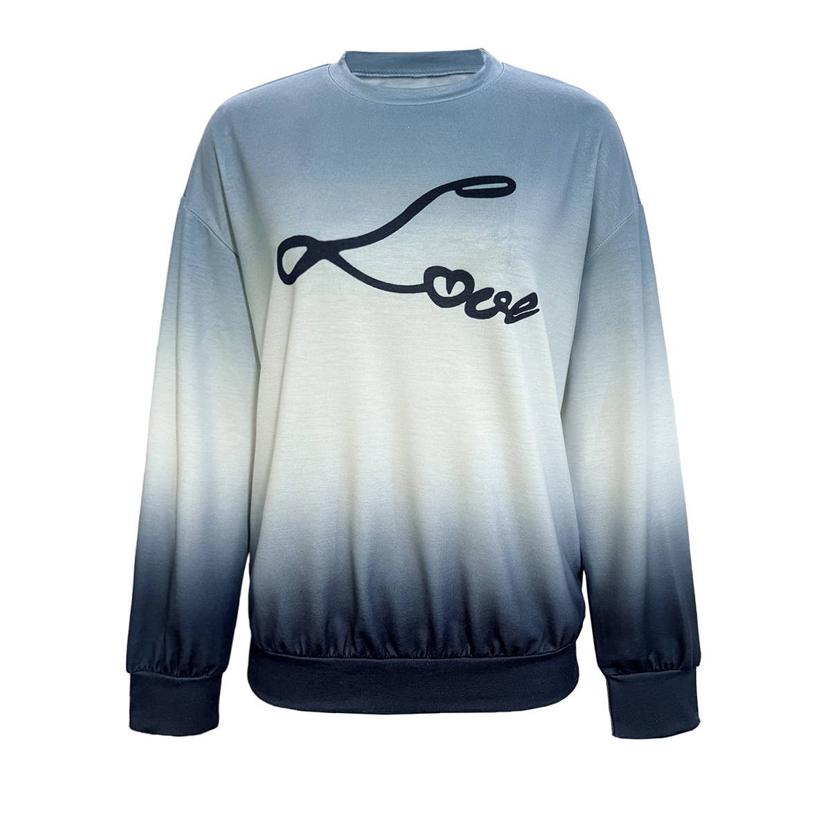 Fashion long-sleeved gradient casual sweatshirt