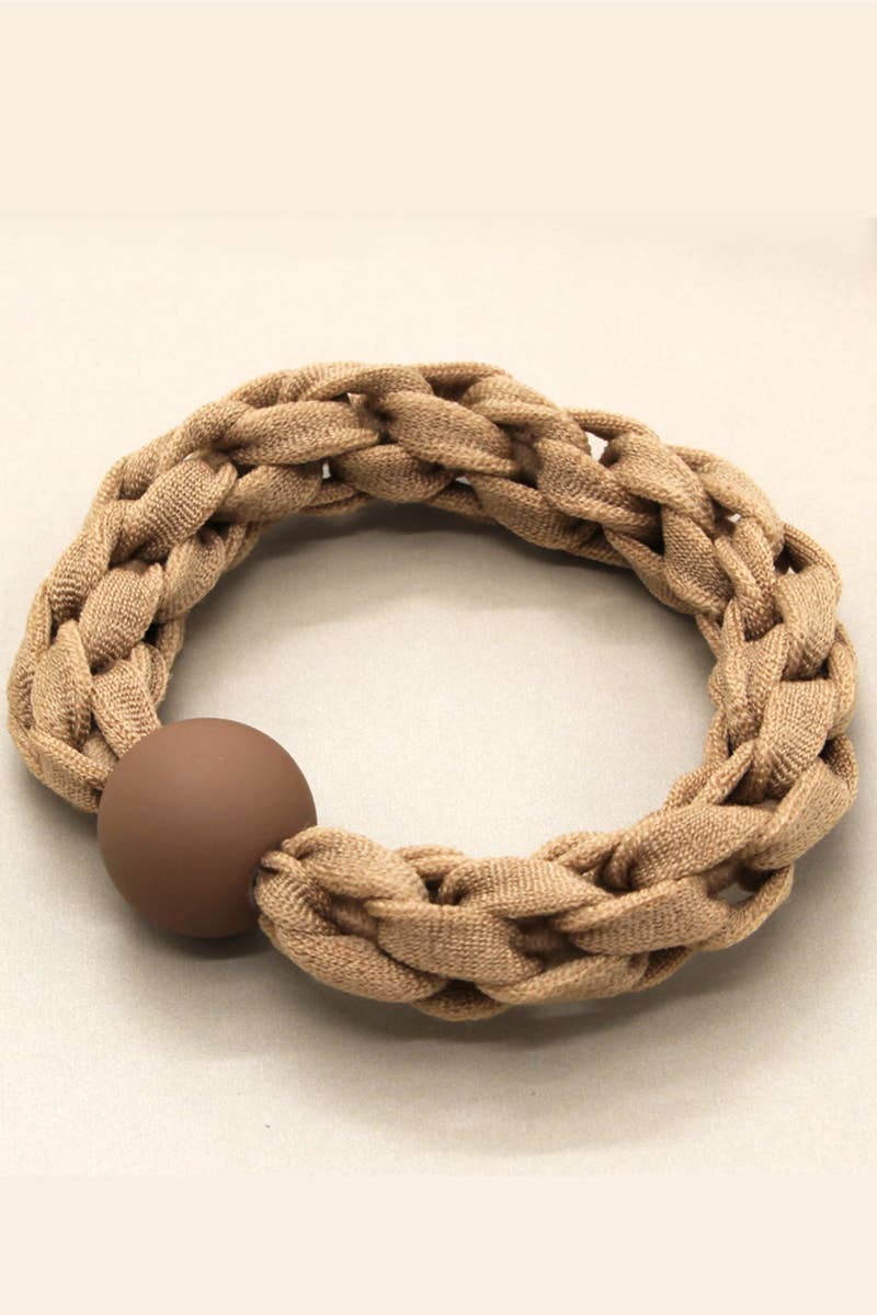5PCS SOLID HAIR TIES ELASTIC SCRUNCHIES _CWAHA0170