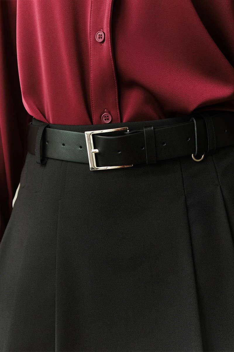 CWBSS0443_SIMPLE SOLID COLOR PLEATED MINI SKIRT