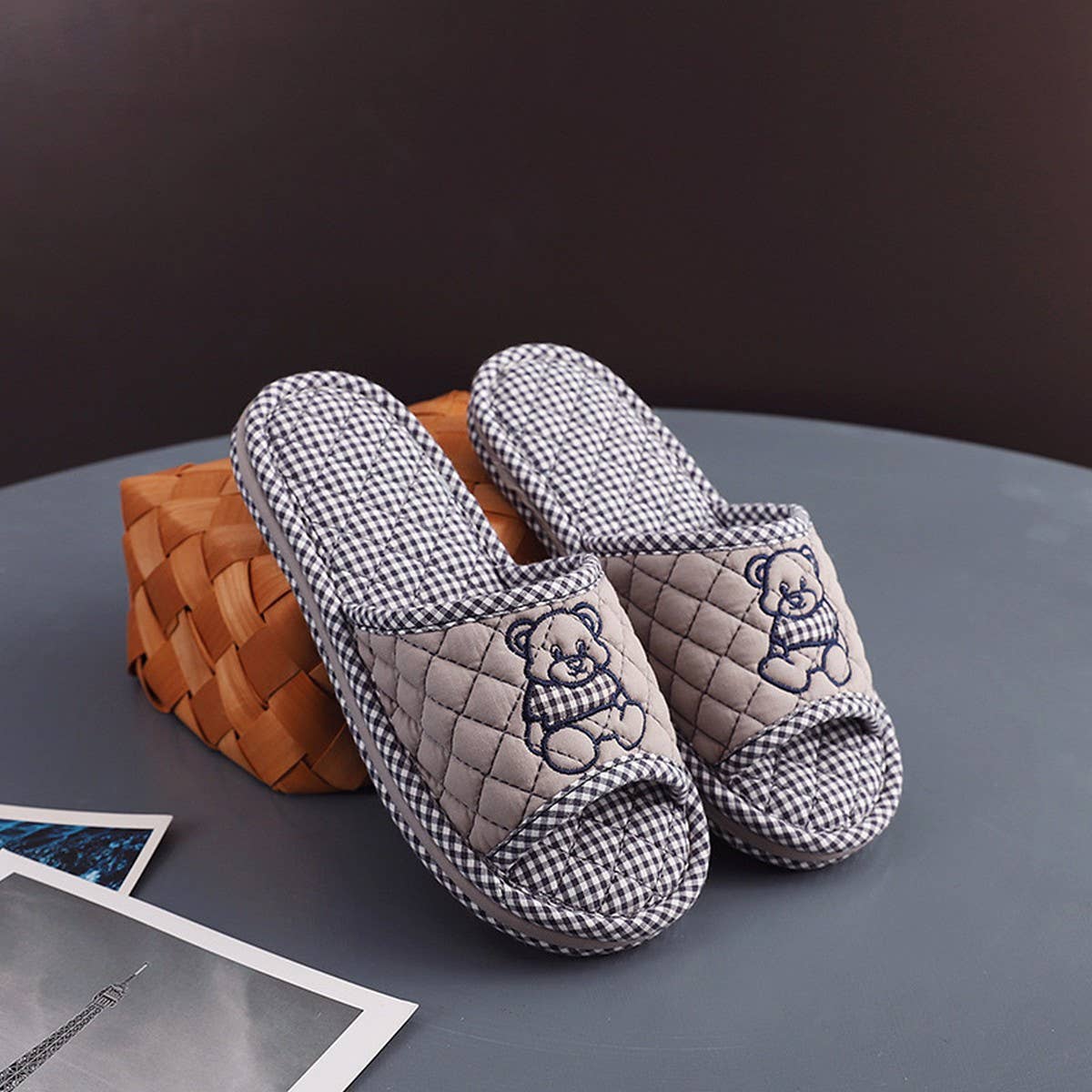 Dressed Bear Thick Cotton Floor Slippers