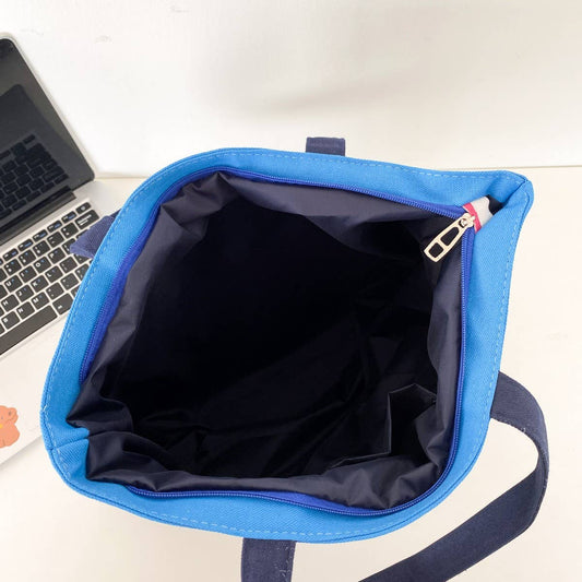 THREE COLOR THICK STRIPED CANVAS TOTE BAG_CWAB1695