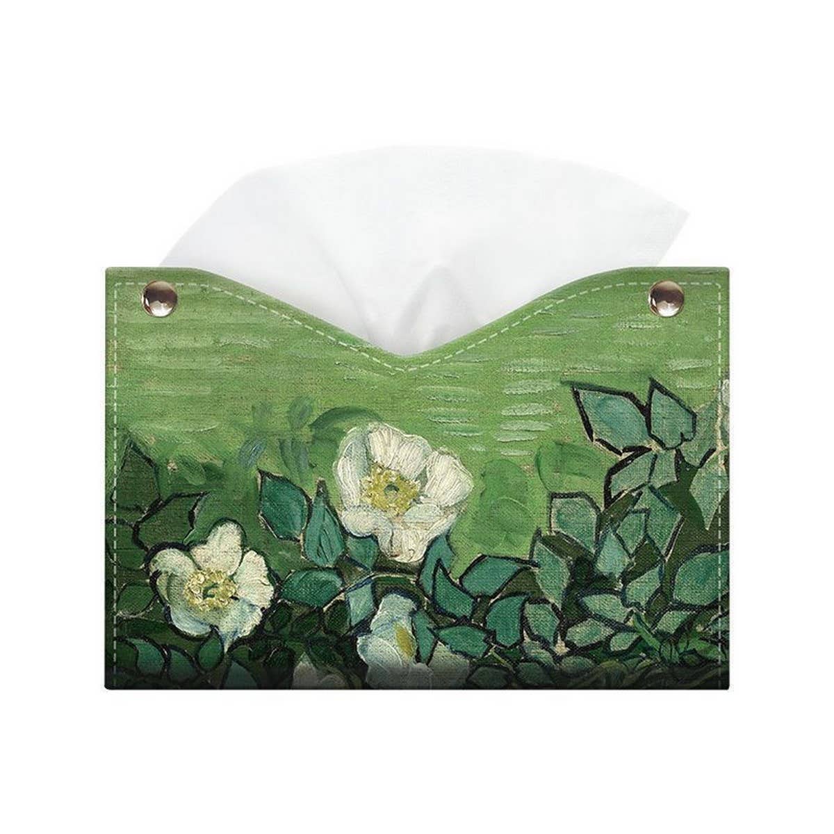 NEW OIL PAINTING LEATHER CREATIVE TISSUE BOX