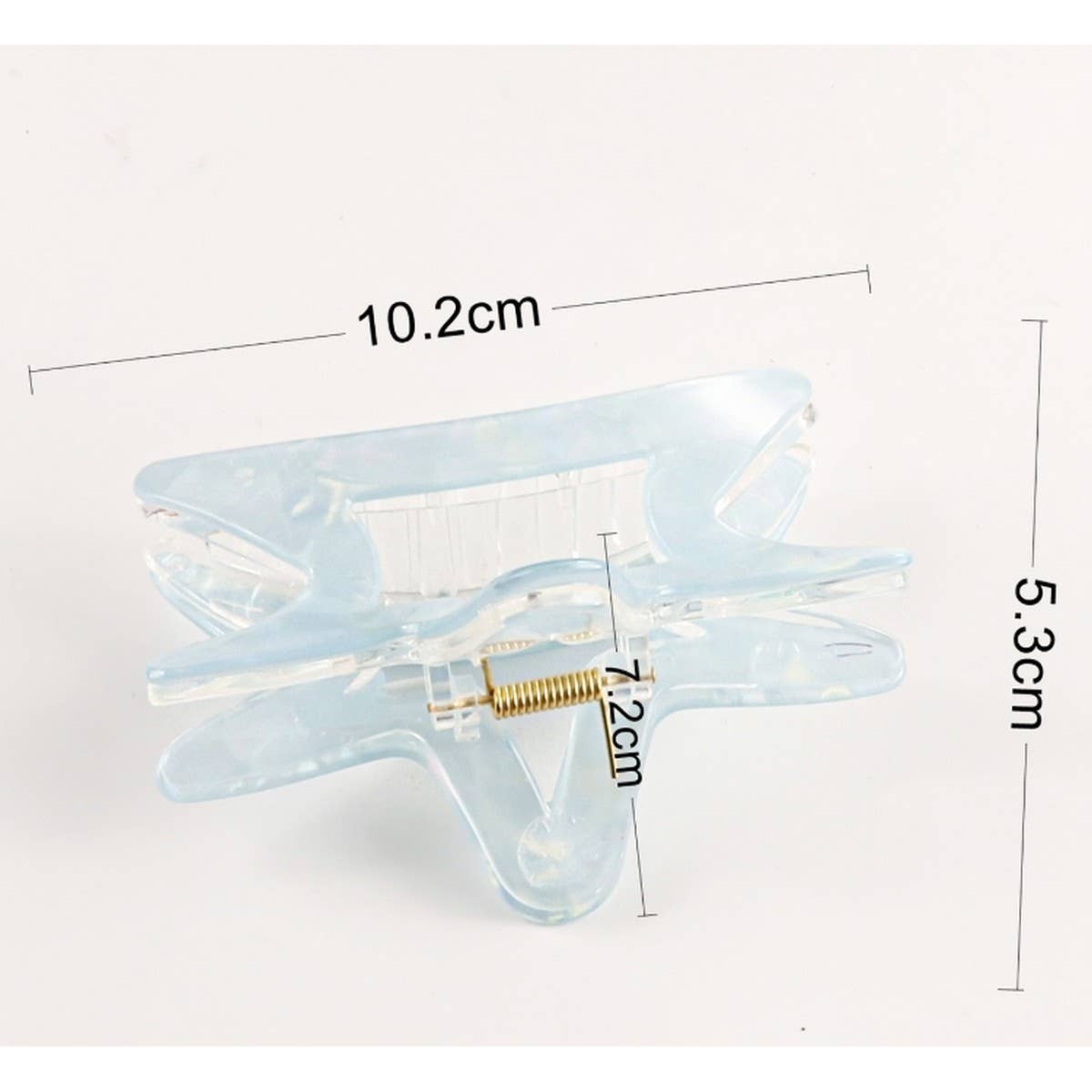 CWAHA1616_TRANSPARENT STAR HAIR CLAW CLIP