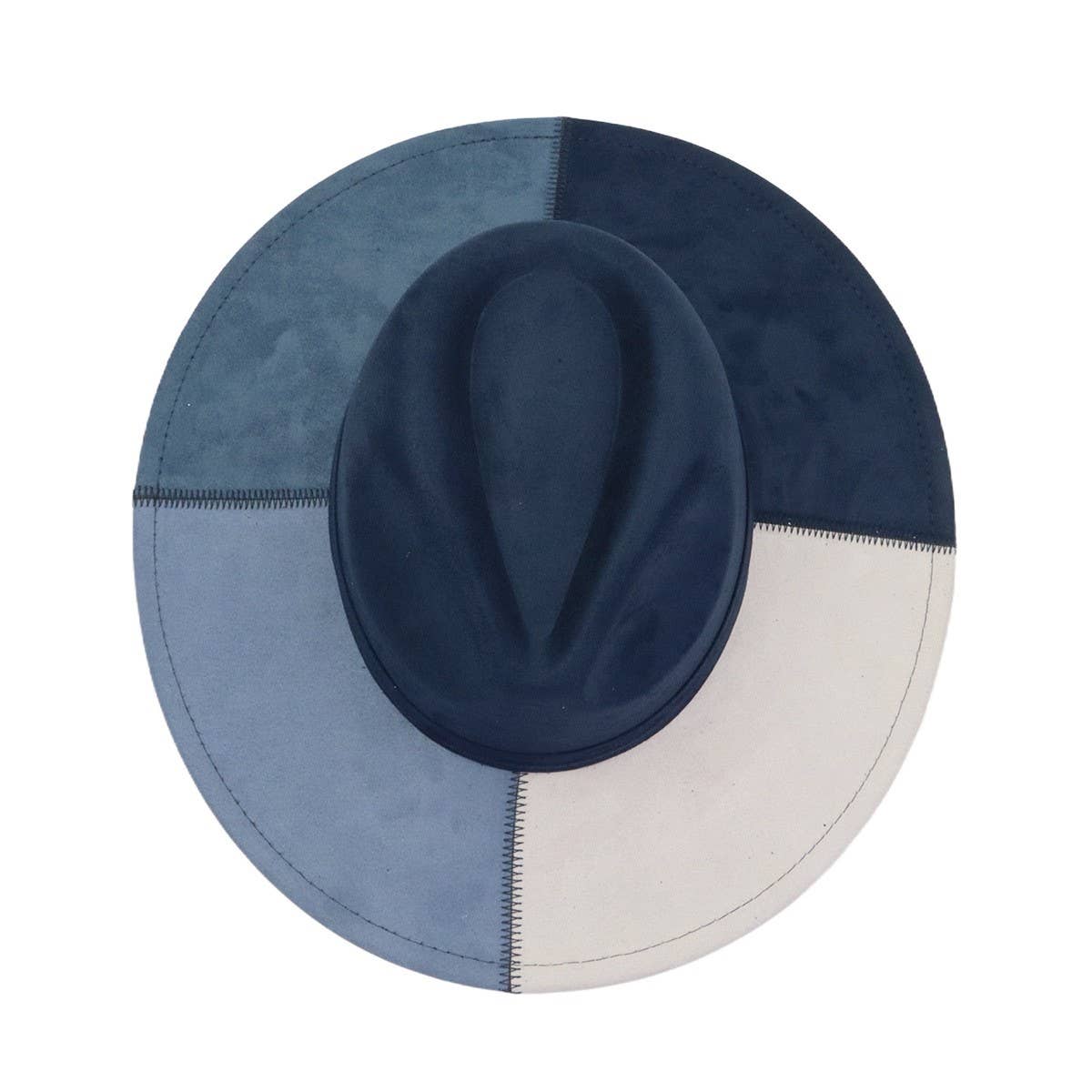 Unisex Wool Cowboy Fedora Hat Ethnic Style_CWAH04439