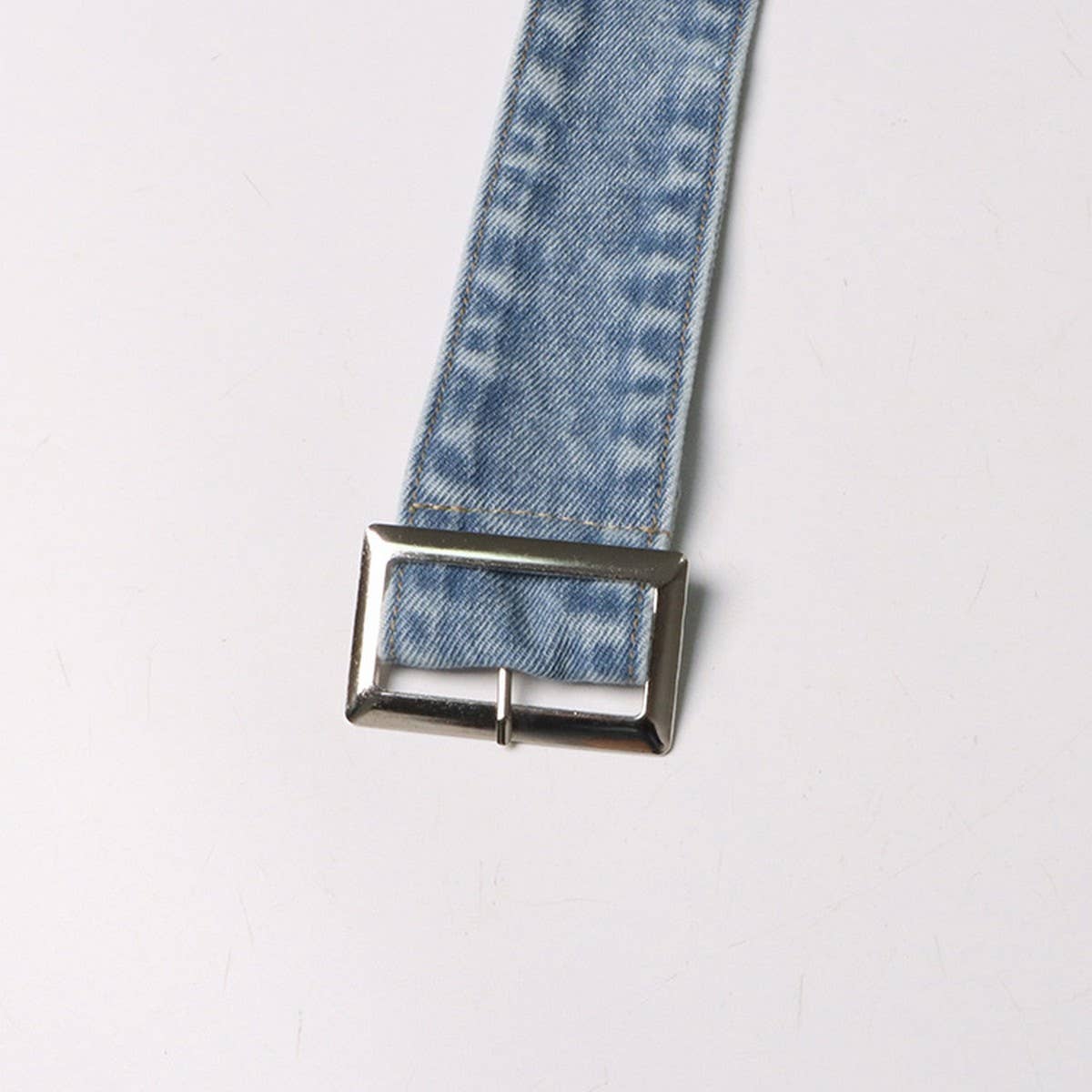 HIGH WAISTED HOLLOW EXPOSED WAIST SOLID COLOR JEANS