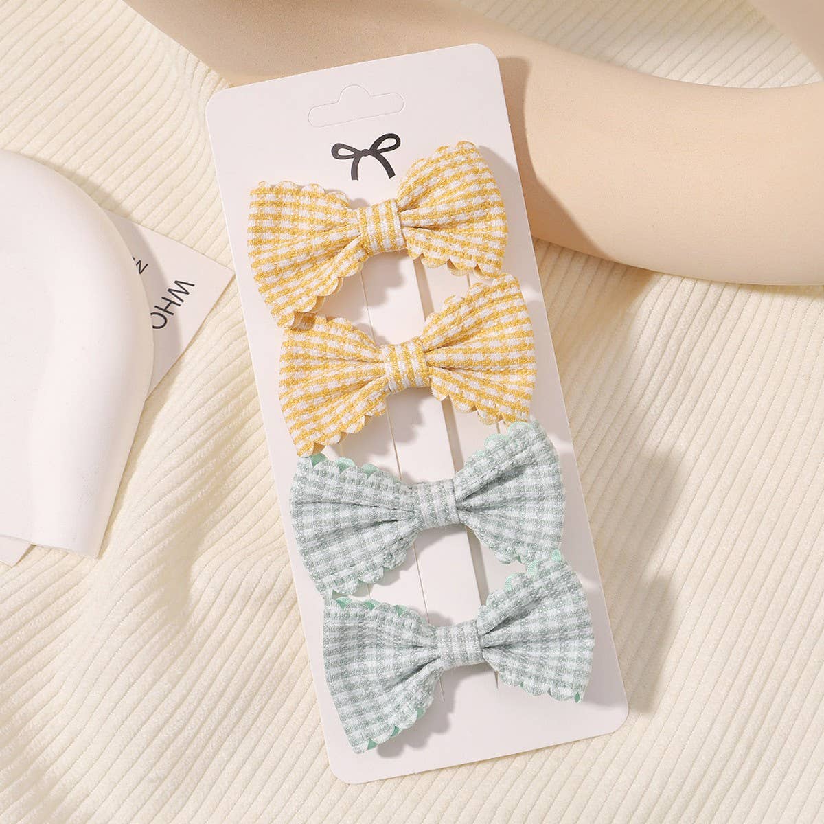 Girls¡¯ Plaid Lace Hair Clips ? Daily & Princess