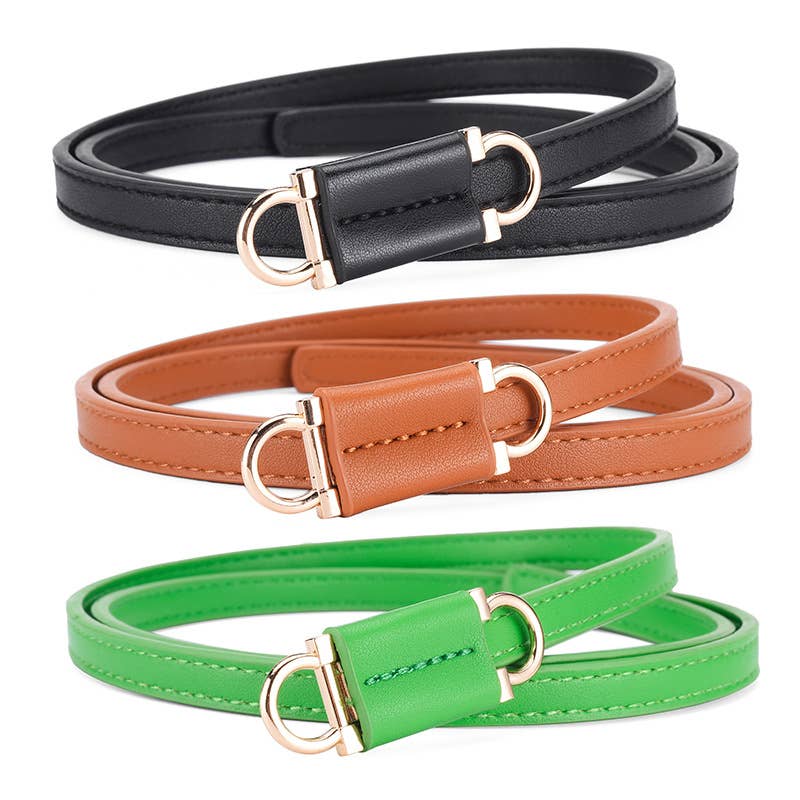 Personalized perforation-free thin waist belt