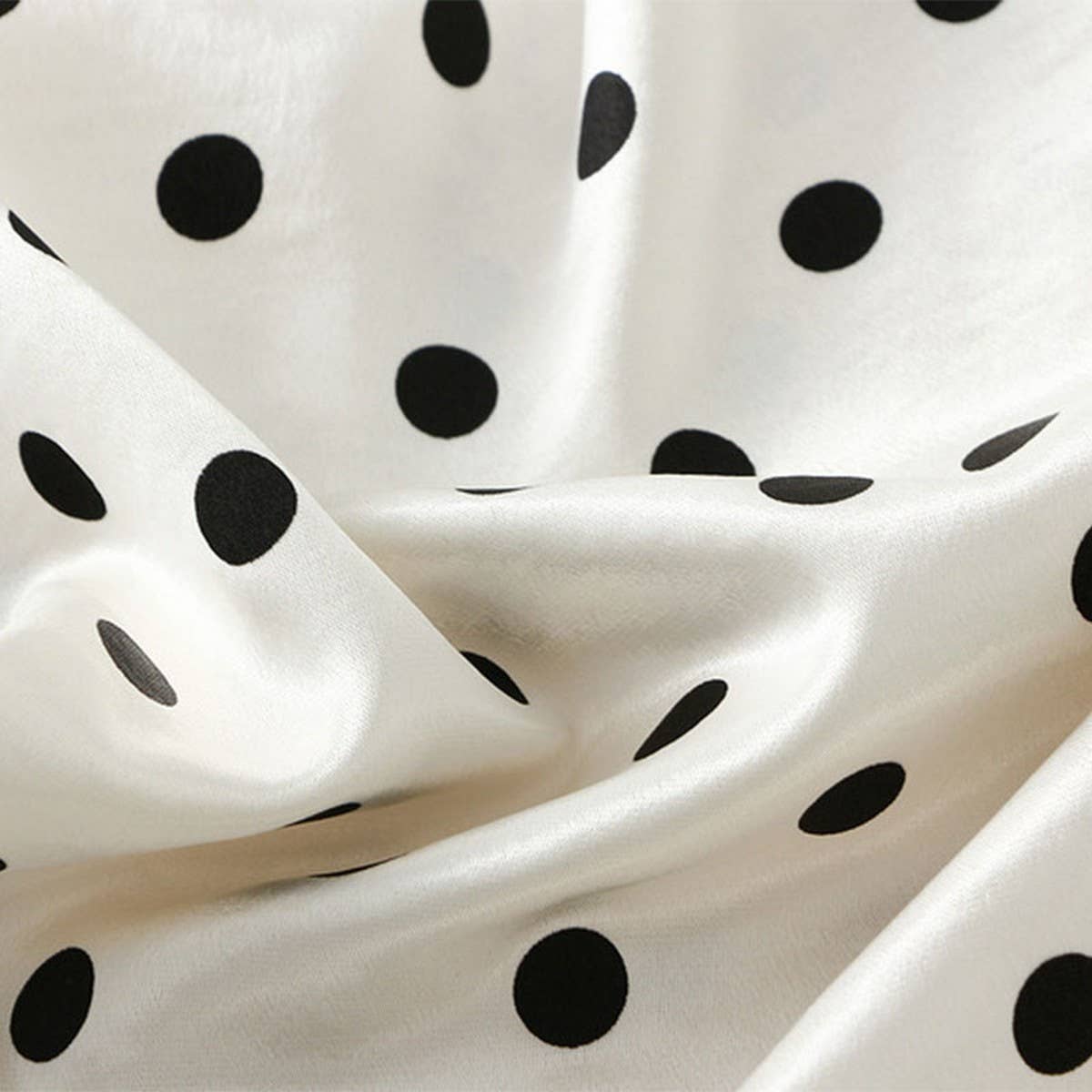 POLKA DOT SKIRT HIP SKIRT MID-LENGTH A-LINE SKIRT_CWBMS0294