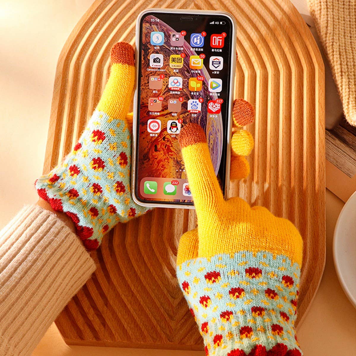 WINTER TOUCH SCREEN COLD-PROOF FULL-FINGER GLOVES_CWAG0415