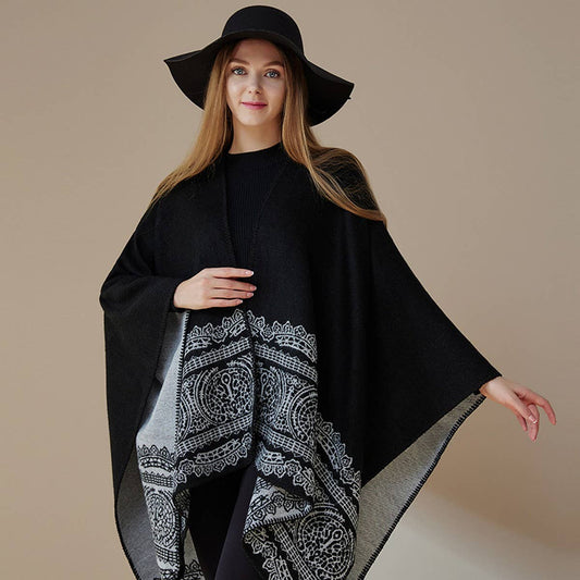 SHAWL WARM CAPE WITH CASHMERE CAPE