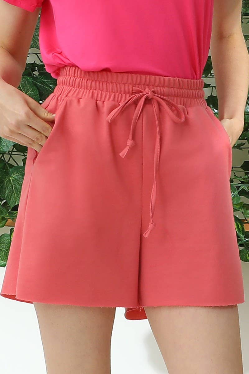 CWBSP159_HIGH WAIST FRENCH TERRY PANTS WITH SIDE POCKETS