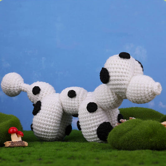 WHITE BALLOON DOG DOLL CROCHET MATERIAL PACK