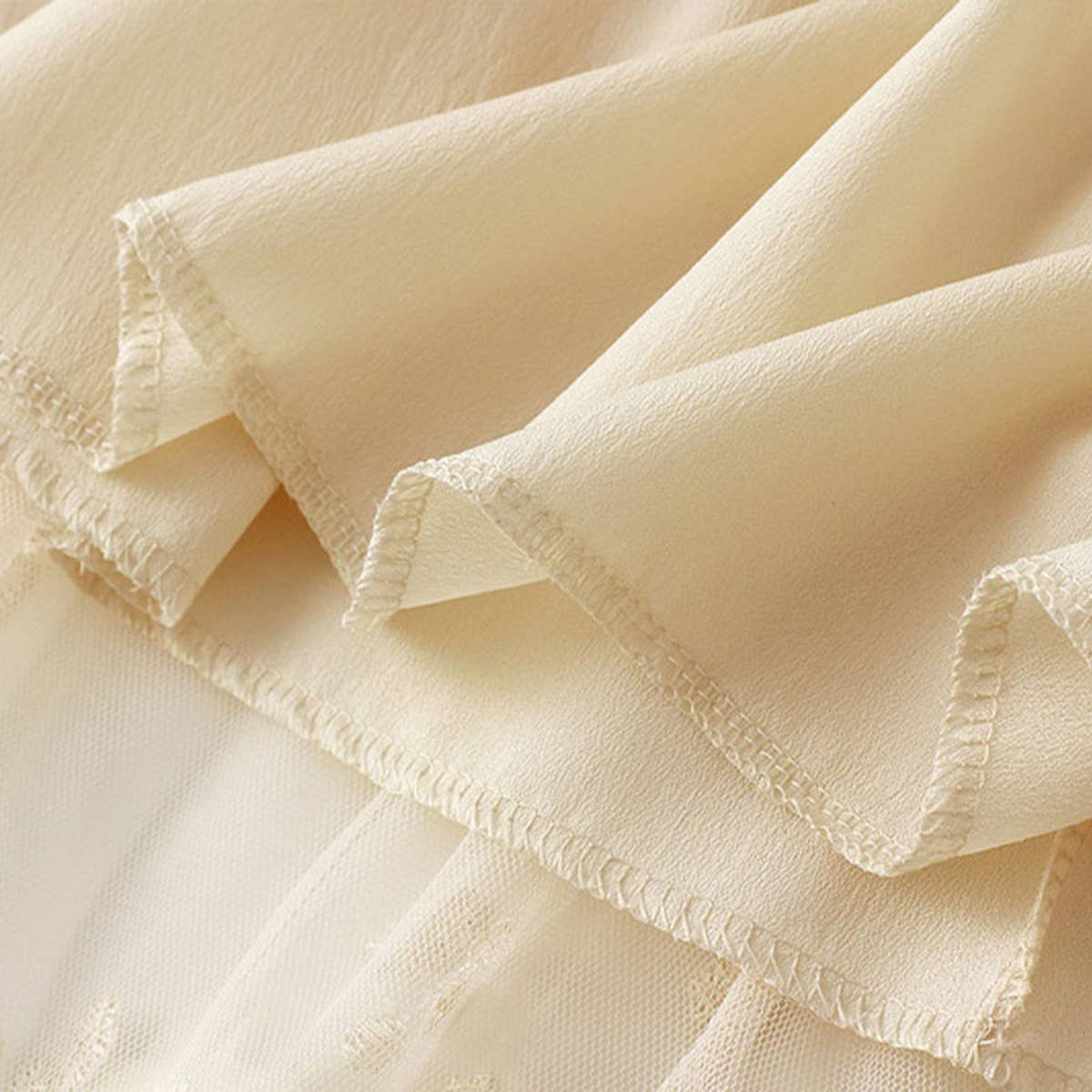 Embroidered Tulle A-Line Maxi Skirt Plus Size