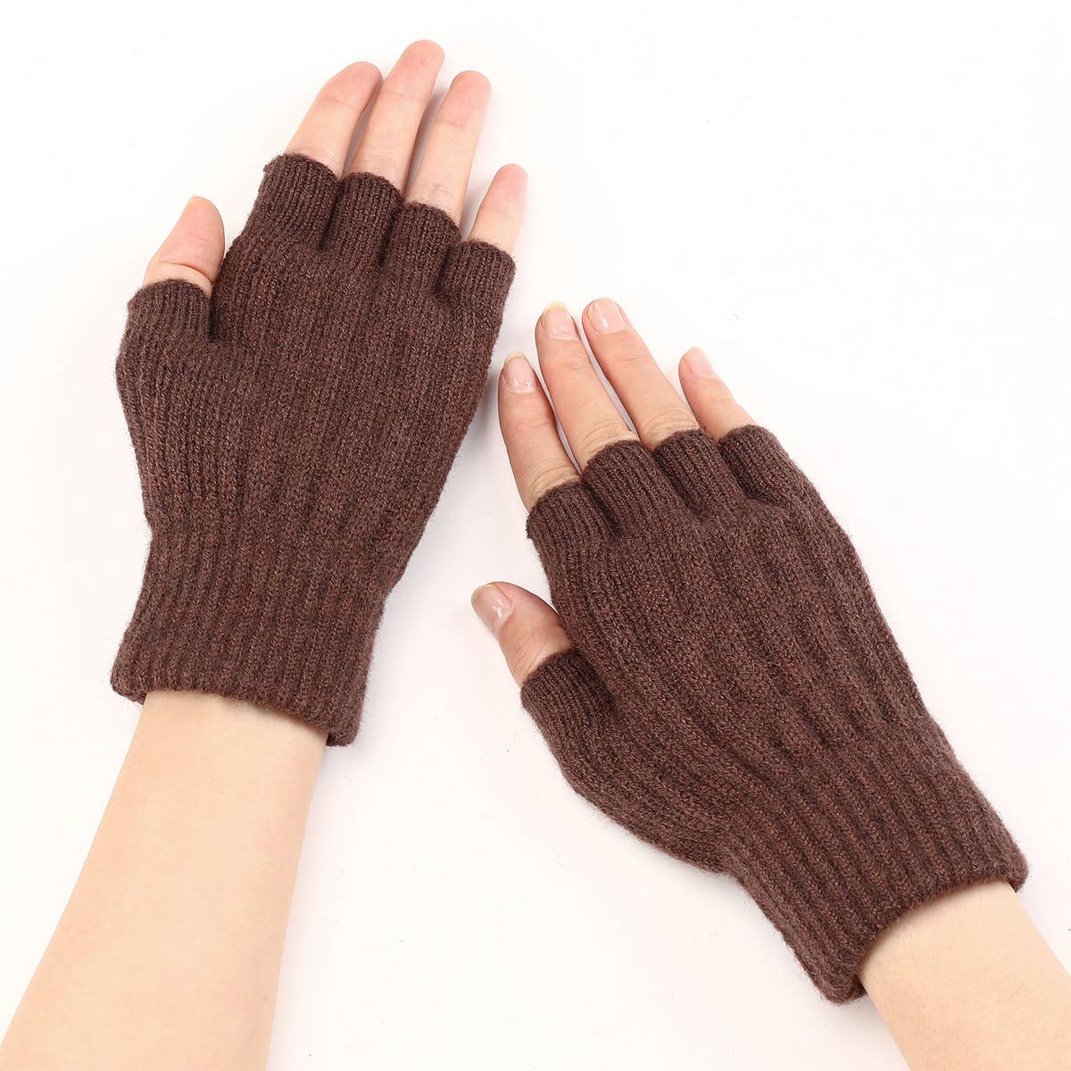 WARM TWIST SHORT FINGERLESS GLOVES_CWAG0115