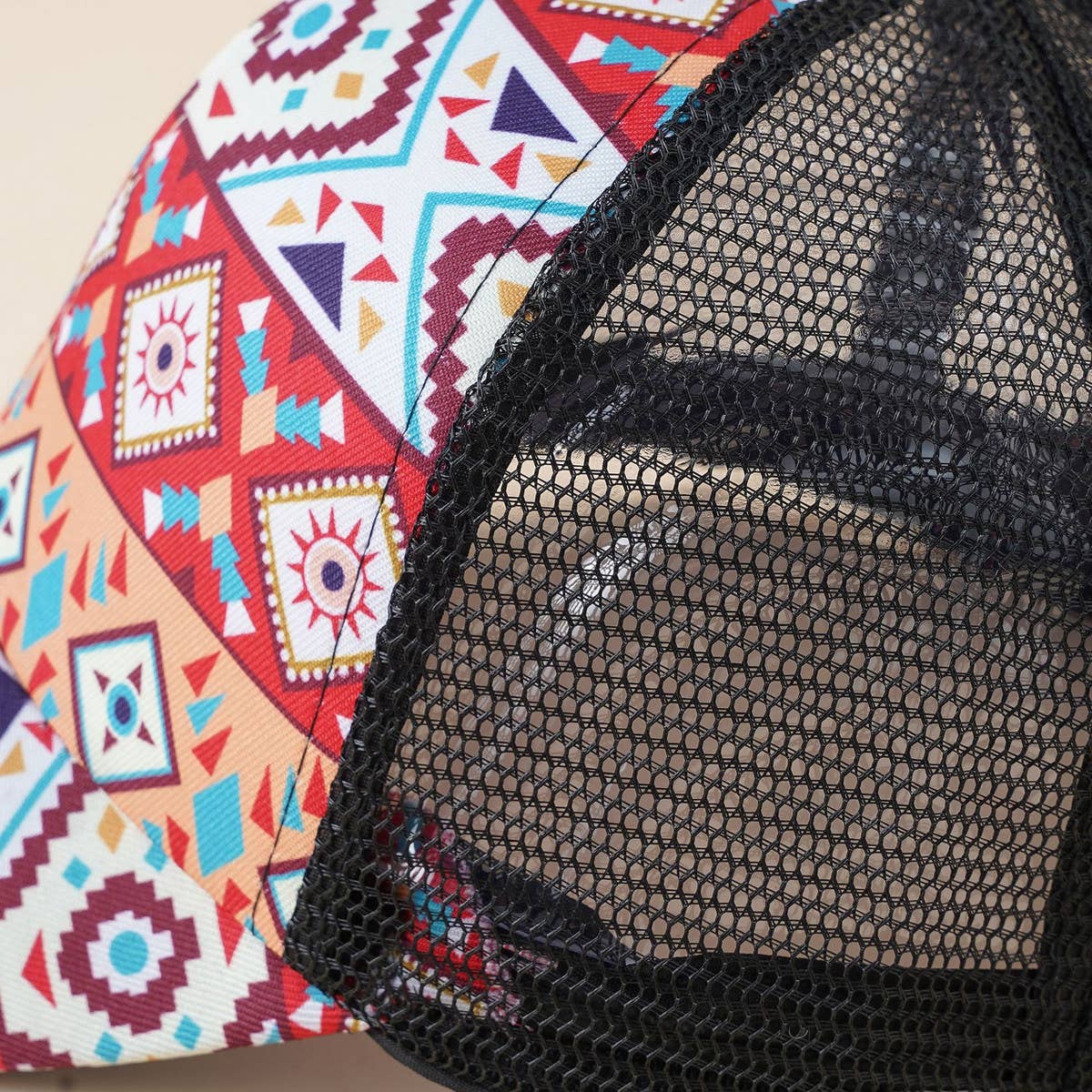 OUTDOOR BOHO GEOMETRIC BASEBALL CAP_CWAH1402