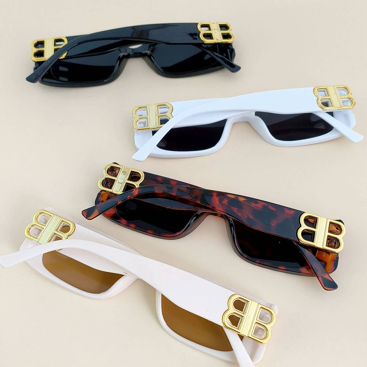 WIDE FRAME SQUARE SUNGLASSES