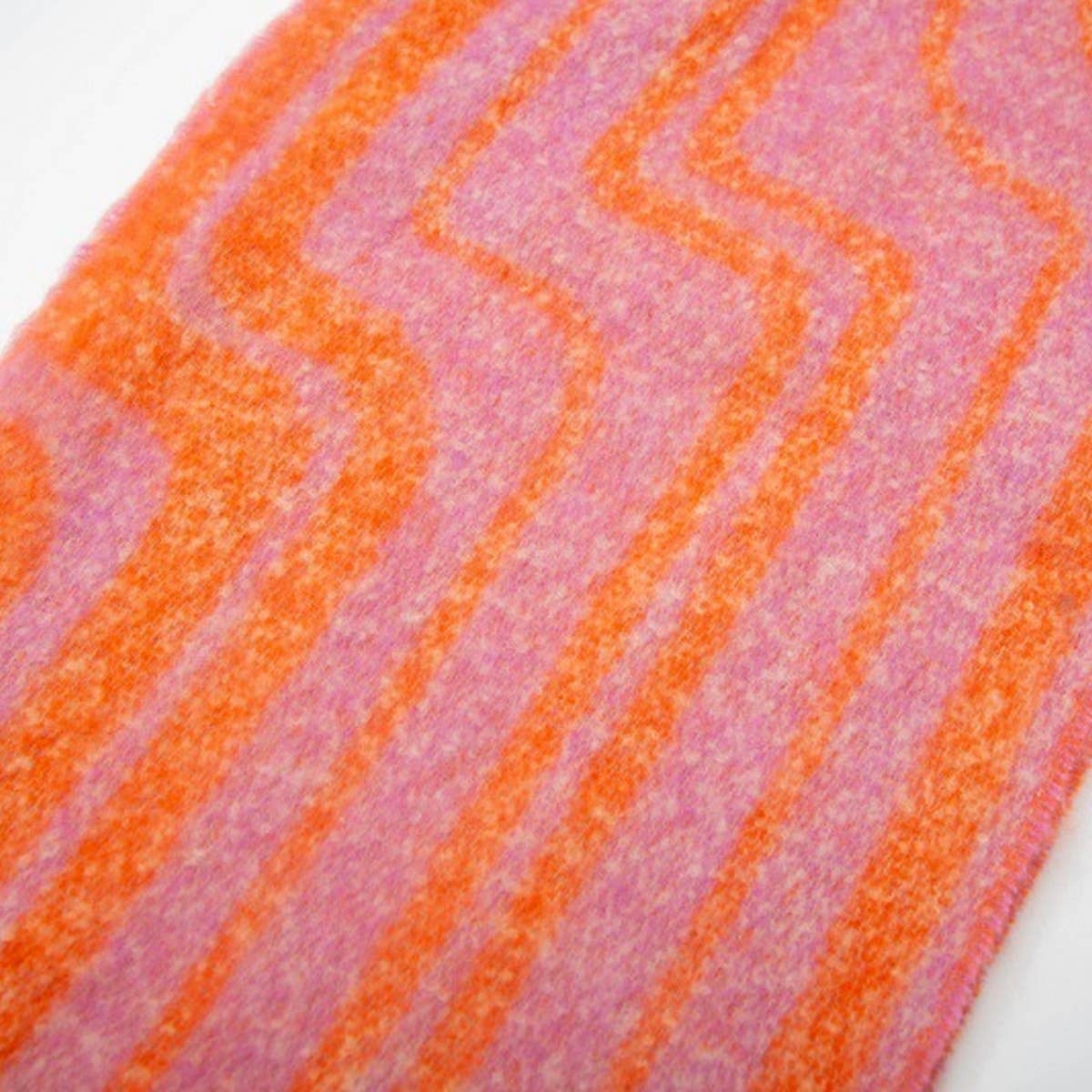 Geometric Loop Yarn Winter Scarf with  Shawl Wrap