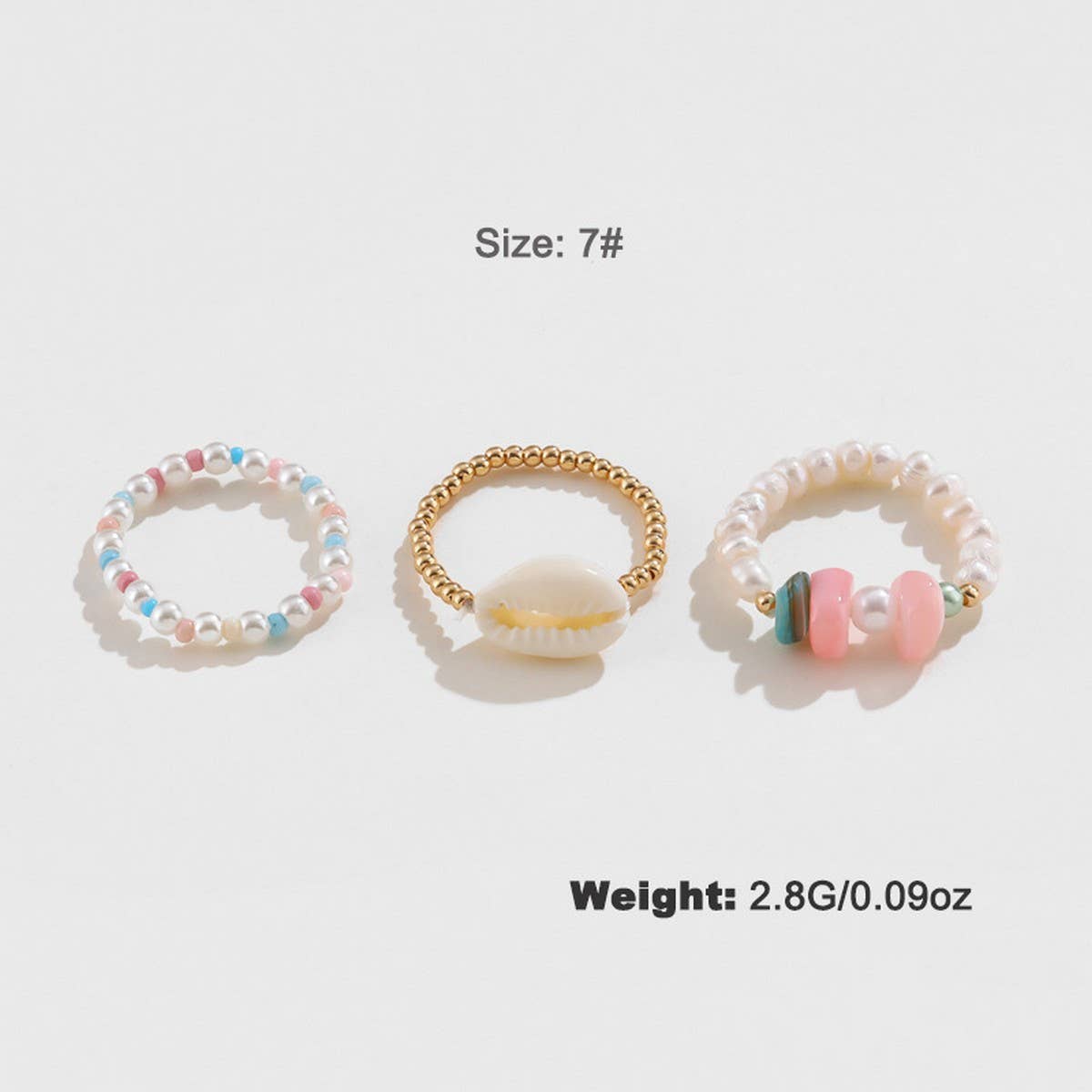 WOMEN'S COLORFUL PEARL SHELL BEADED NECKLACE