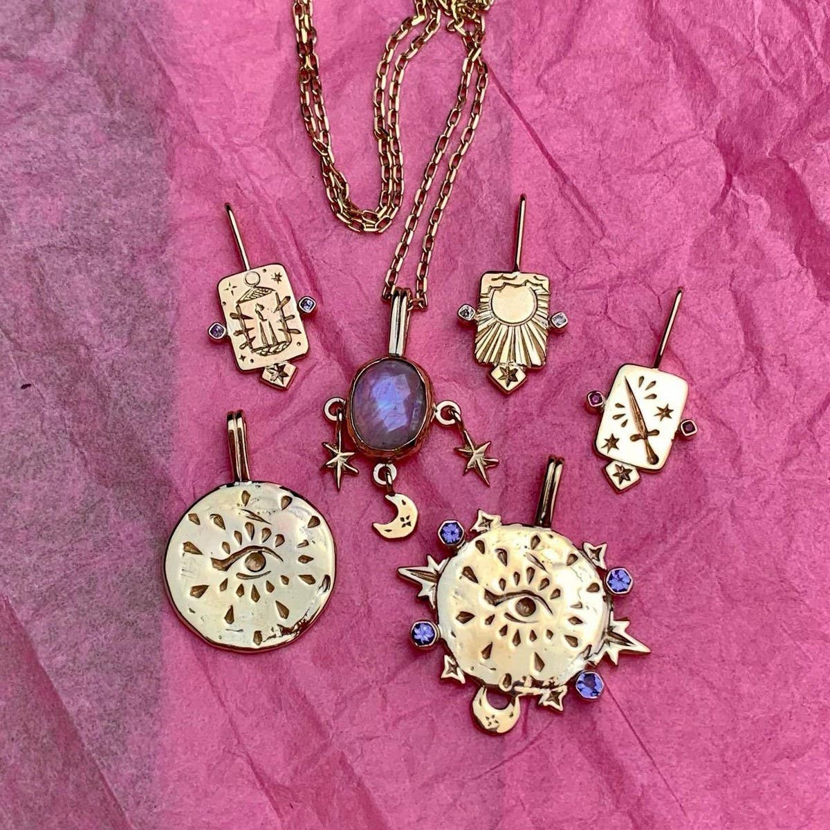 NEW STAINLESS STEEL ZIRCON SQUARE NECKLACE_CWMM3835