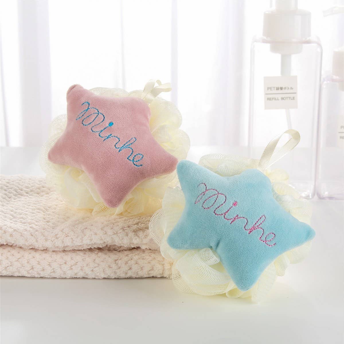 CWMM9149_CREATIVE CARTOON STAR SHAPE BATH FLOWER