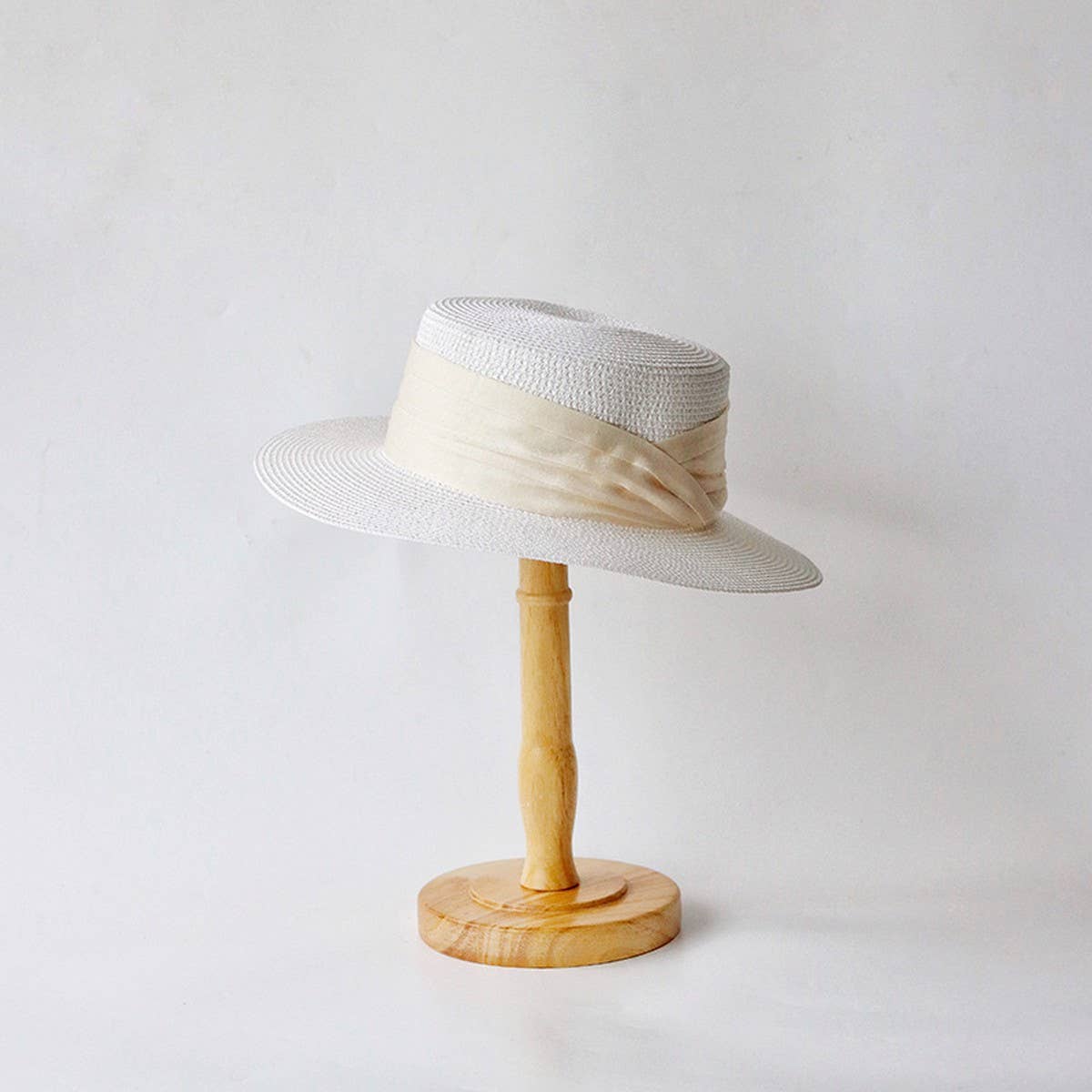 Summer Fashion Flat Top Sun Protection Straw Hat_CWAH3501