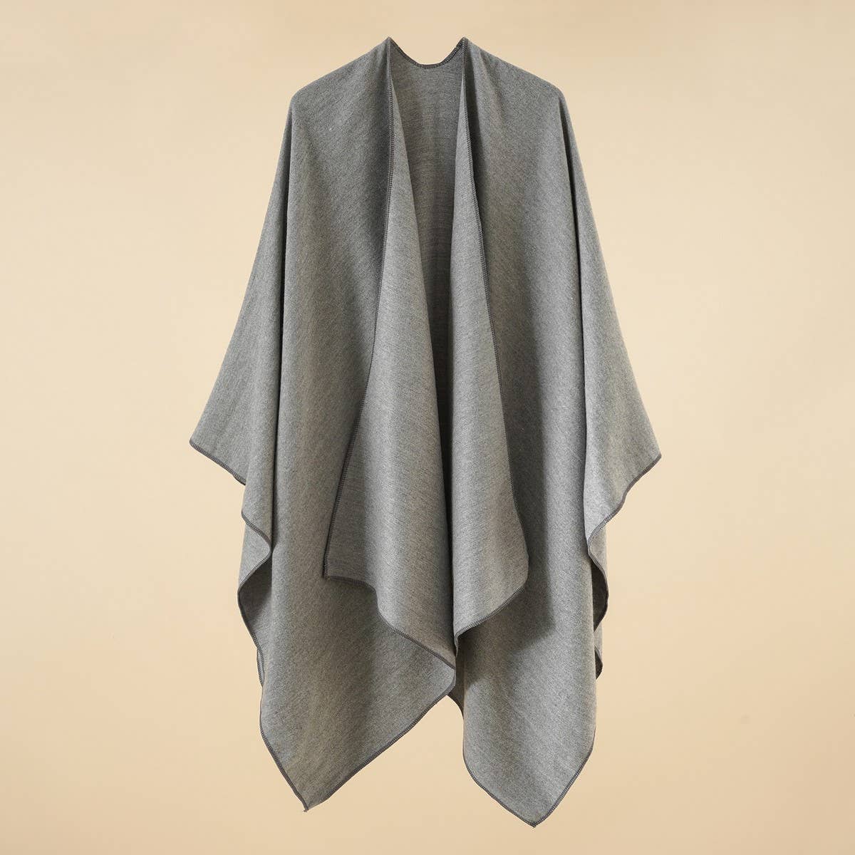 WARM CAPE SIMPLE SOLID COLOR FASHIONABLE SHAWL