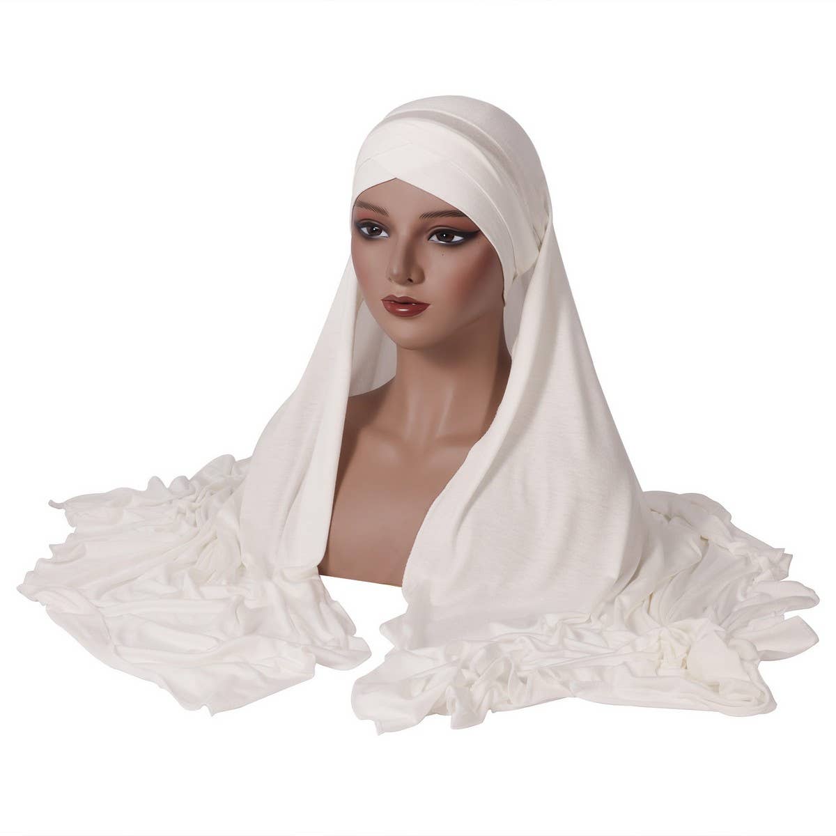 WOMEN'S CROSS MERCERIZED COTTON HEAD SCARF