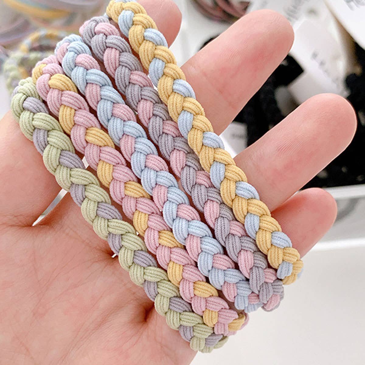 Candy Color Twisted Hair Ties , Cute Rubber Bands- CWAHA0339