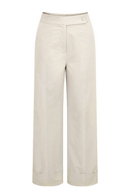 Trendy Wide-Leg High-Waisted Suit Slacks_Cwblp1079