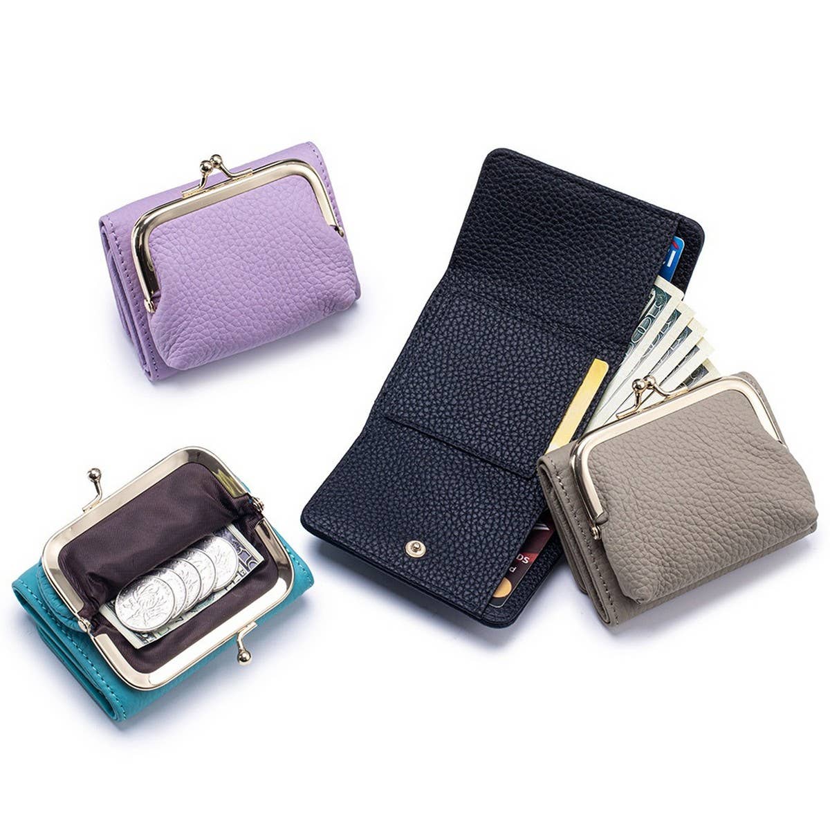 Mini Leather Tri-Fold Purse ? Large Capacity_CUAB00379